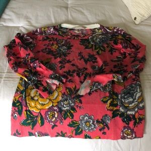 Beautiful print transitional sweater